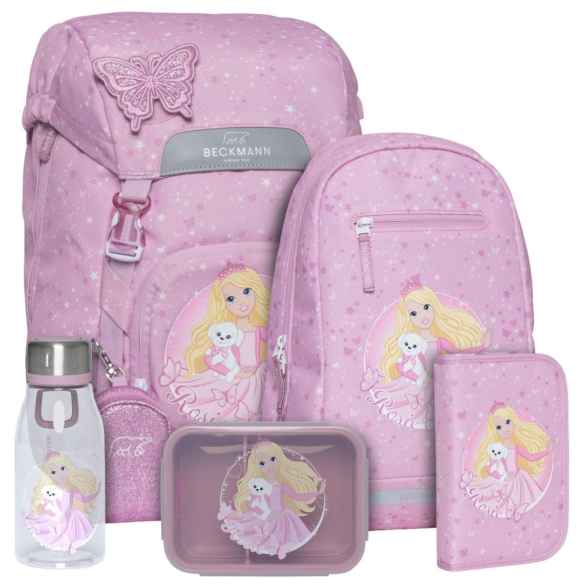 Pakke skolesekk 1.kl Rosie Classic 22L - Beckmann