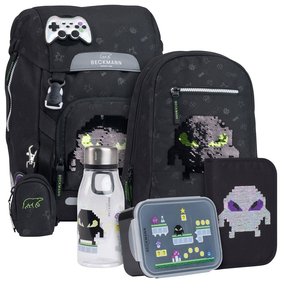 Pakke skolesekk 1.kl Pixel 22L - Beckmann