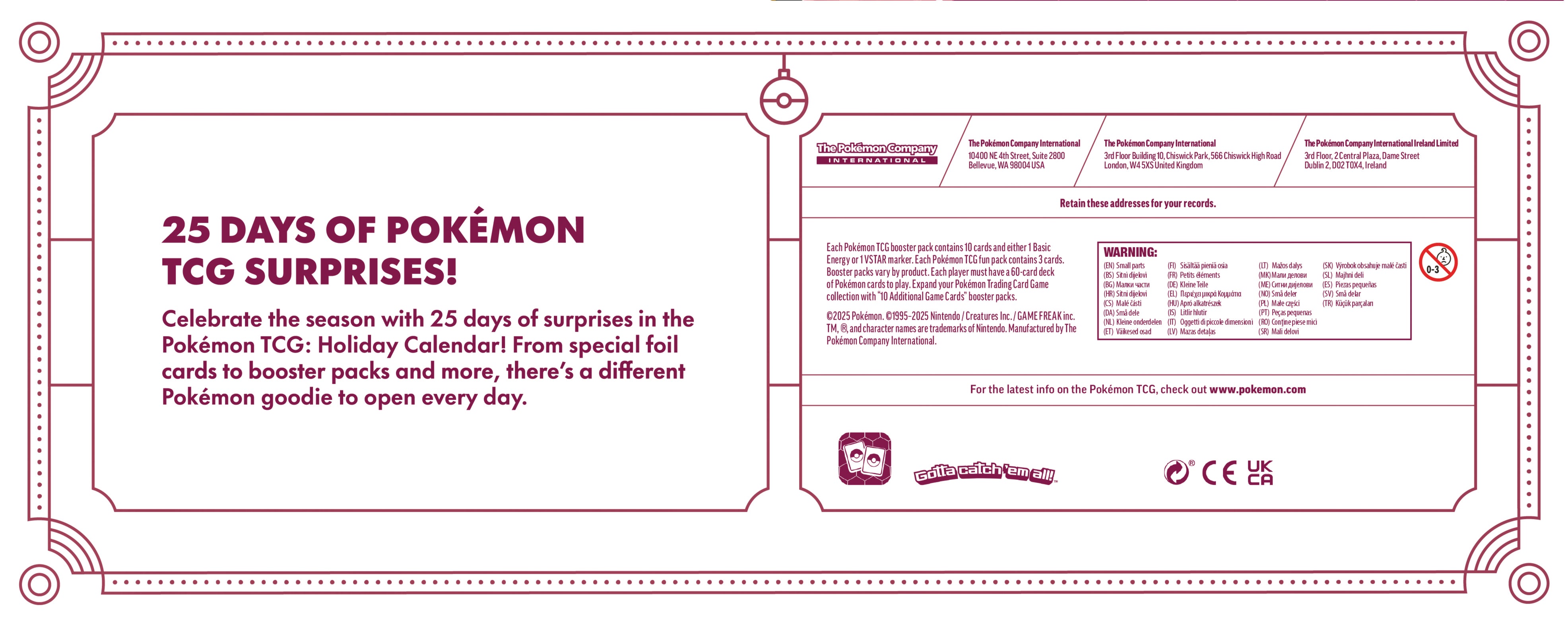 Pokemon Xmas Advent Calendar 25