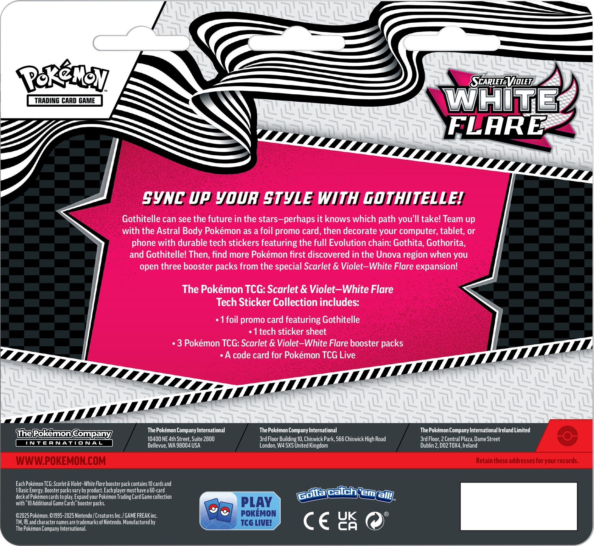 Pokemon SV10.5 White Flare Tech sticker coll.