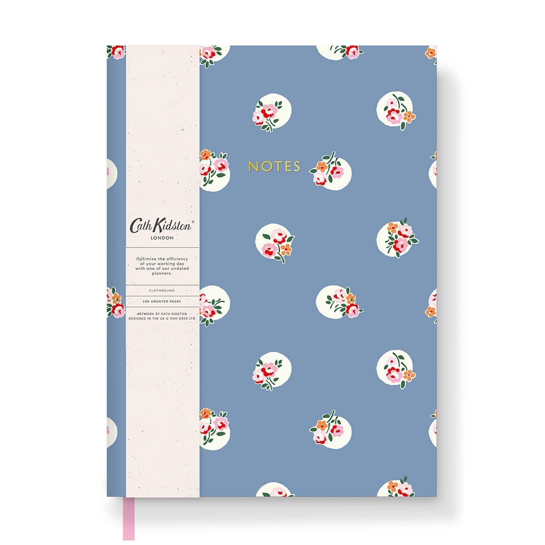 Notatbok Cath Kidston Floral Spot Linjert