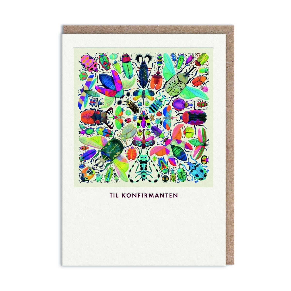 Kort konfirmasjon Beetle Kaleidoscope
