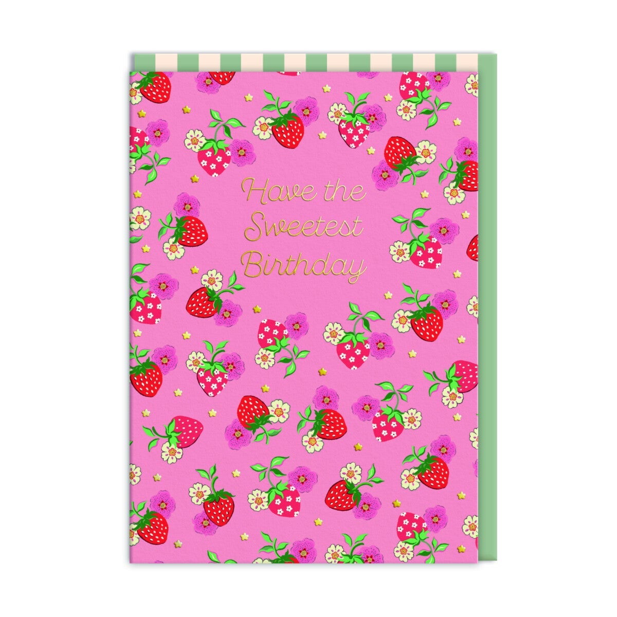 Kort Sweetest Birthday Strawberry