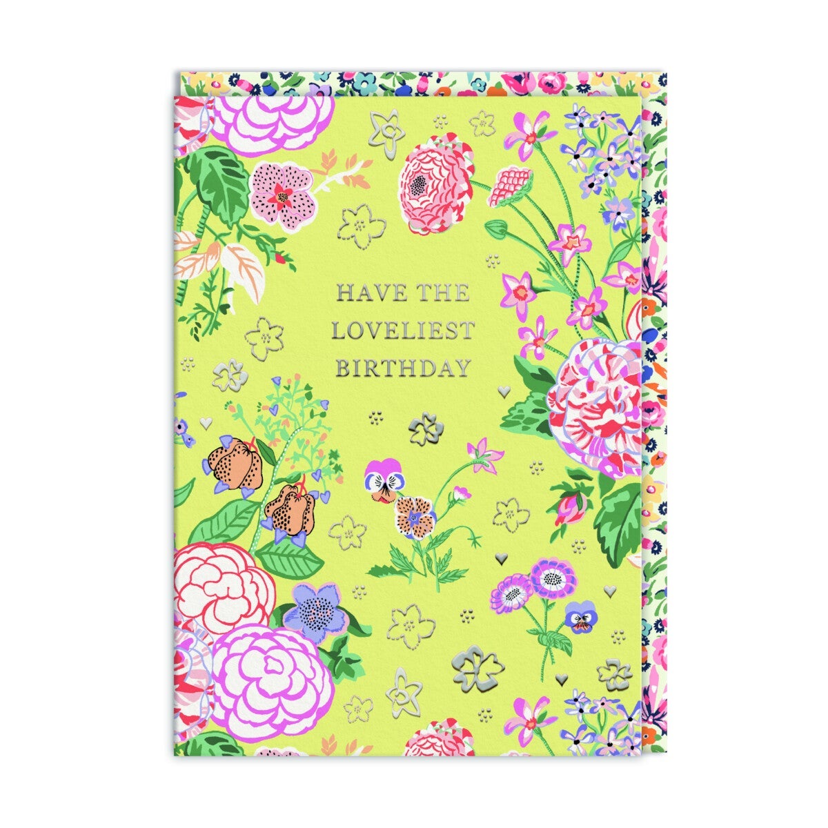 Kort Yellow Posy Birthday