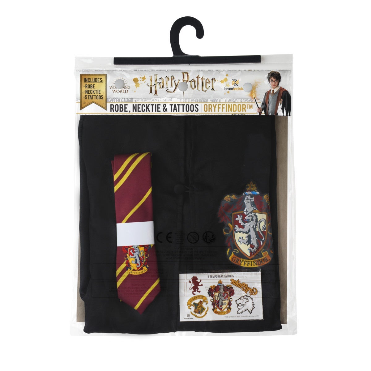 Utkledning Harry Potter Kappe Slips Griffing Str:M