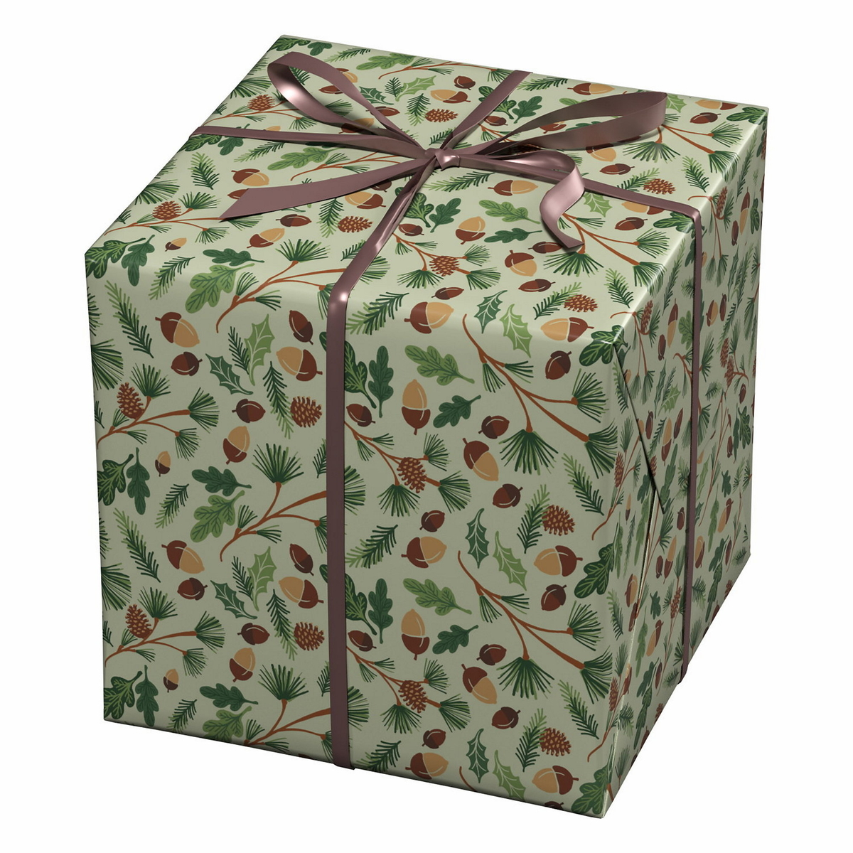 Julepapir 10m Eikenøtt