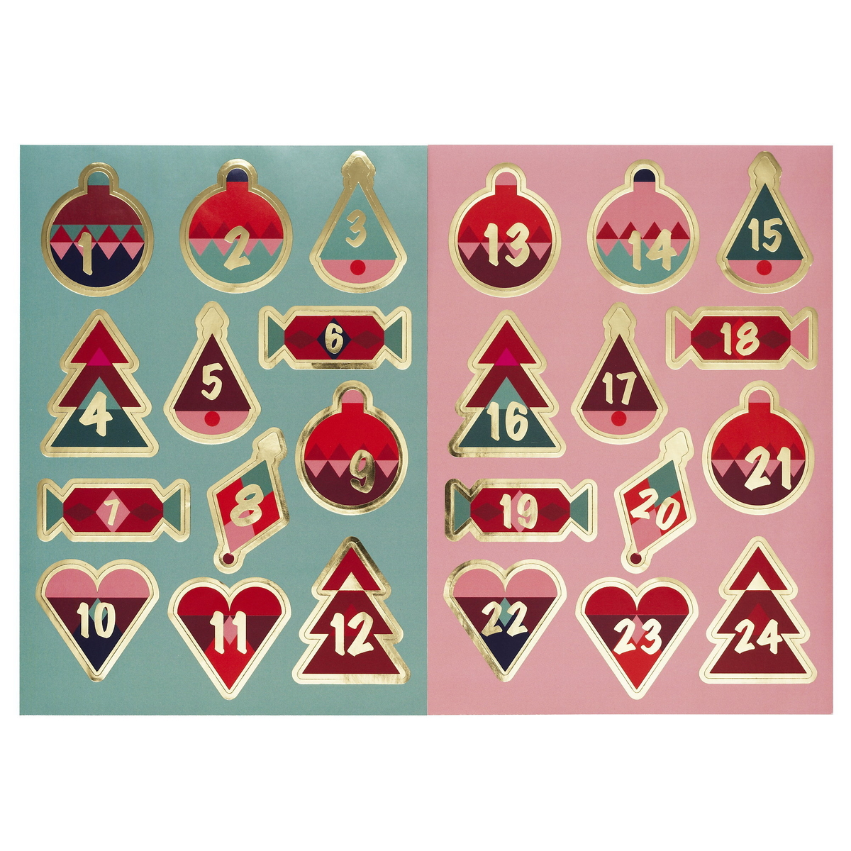 Stickers 1-24 Grafisk