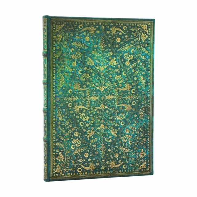 Notatbok Paperblanks Emerald Flower Midi Linjert
