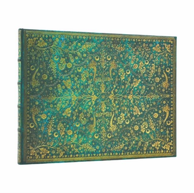 Gjestebok Paperblanks Emerald Flower Linjert