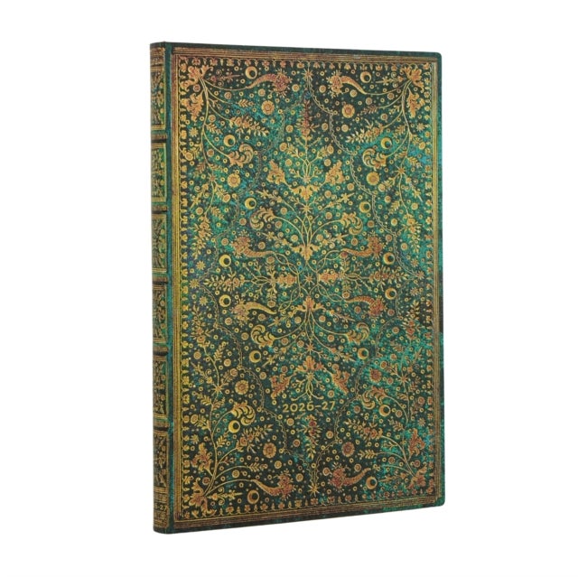 Paperblanks 18M 26/27 Emerald Flower Maxi