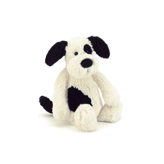 Hund Plysj 18Cm Black&Cream Puppy Bashful