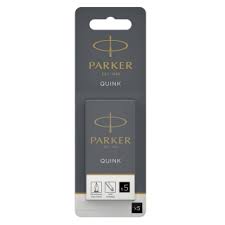 Blekkpatron Parker Quink Permanent Sort 5pk