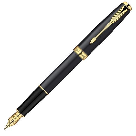 Parker Sonnet Fyllepenn Matt Black GT Medium