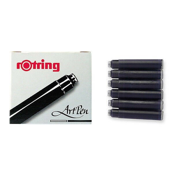 Mini Blekkpatroner Rotring Sort