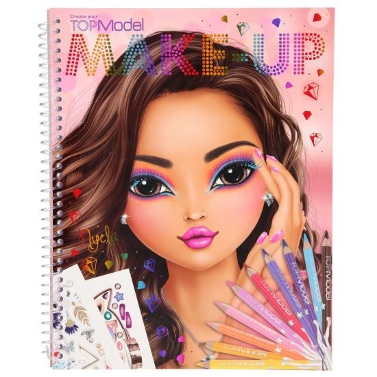 Aktivitetsbok Make Up Coloring Book Topmodel