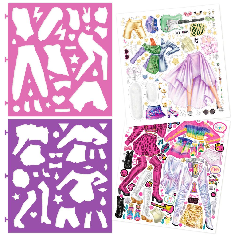 Aktivitetsbok Popstar Coloring Book Topmodel