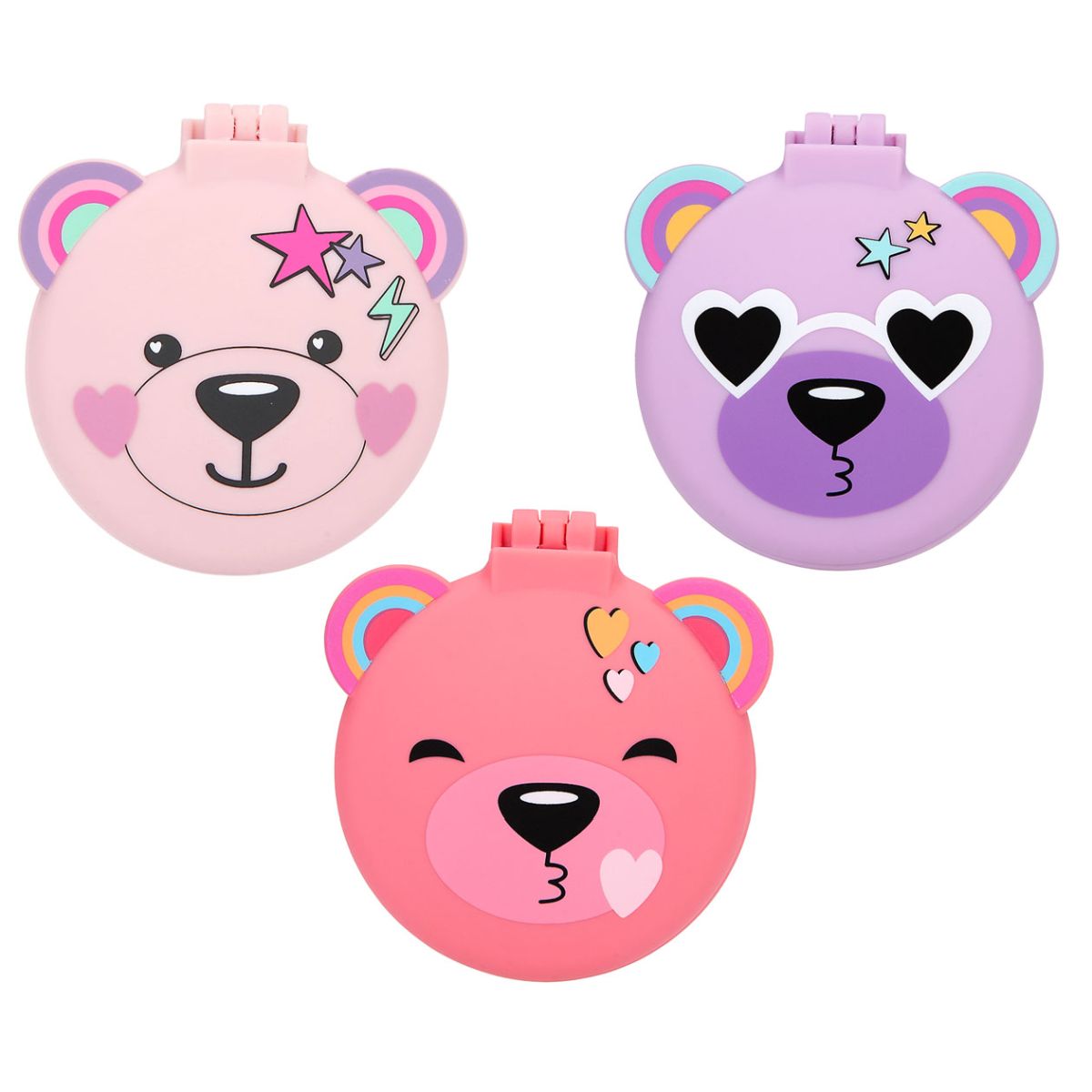 Hårbørste Sammenleggbar m/speil 3ass Topmodel