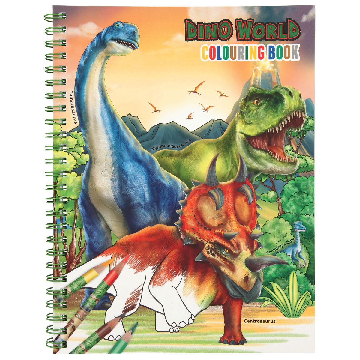 Aktivitetsbok M/Fargeblyanter  Dino World