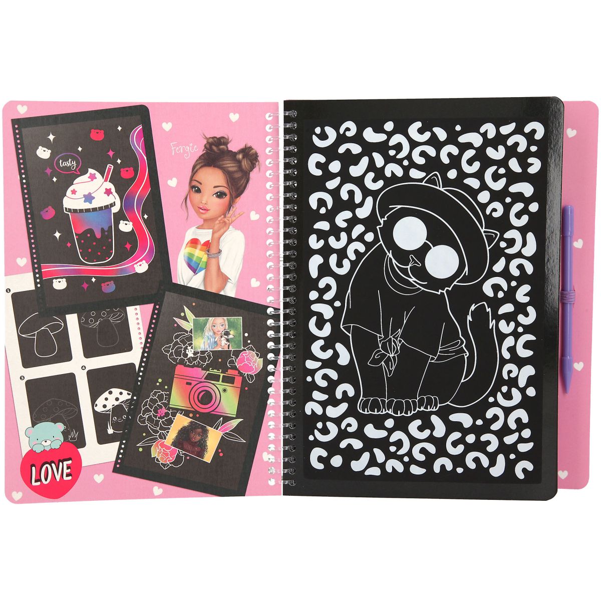 Aktivitetsbok Magic Scratch Topmodel