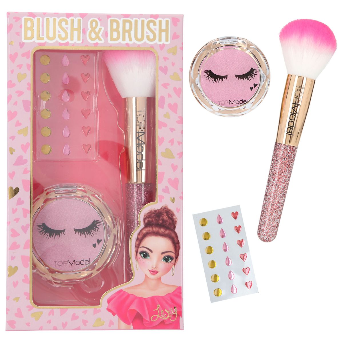 Rouge/Kost Og Dekorstickers Sett Topmodel