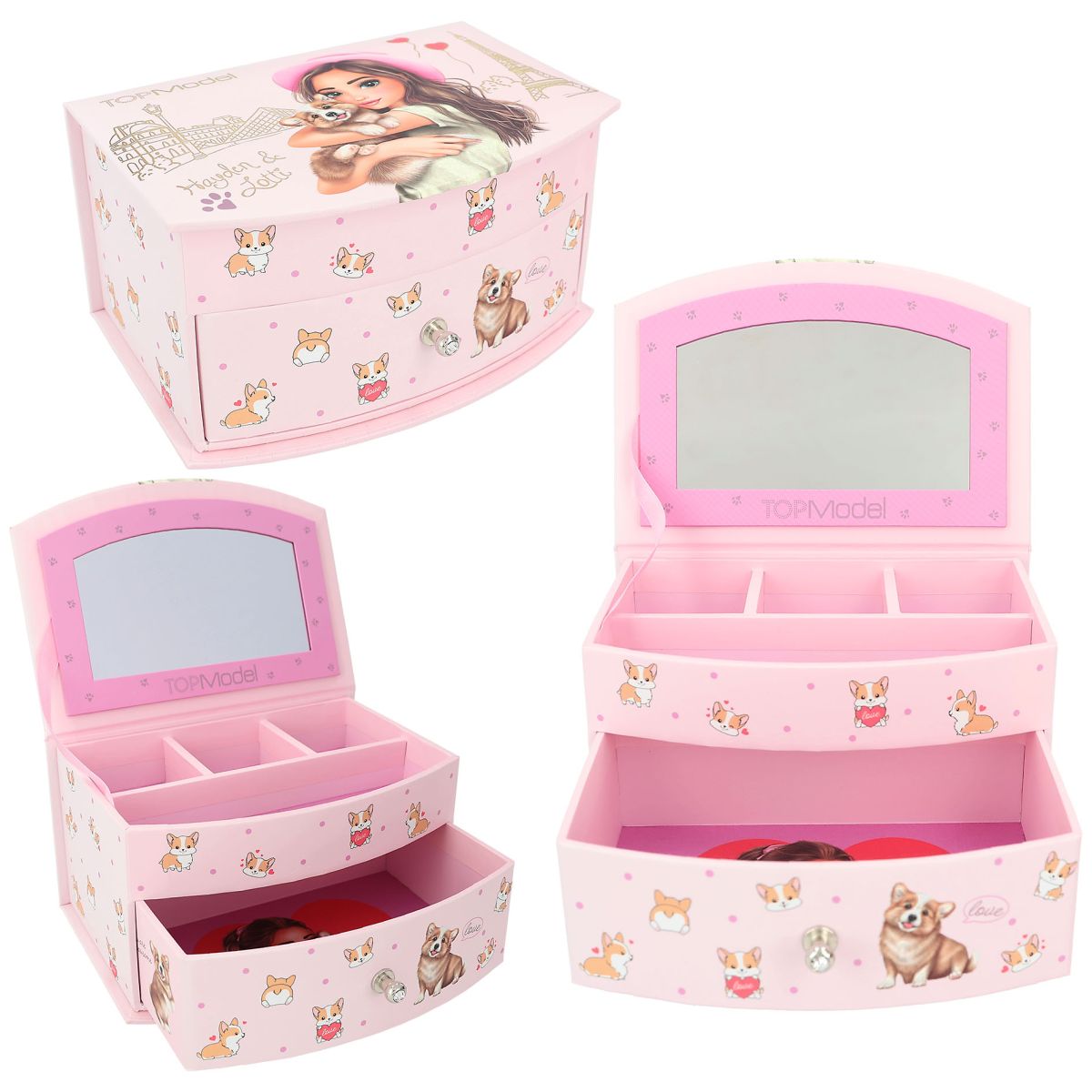 Smykkeskrin Rosa Corgi Topmodel