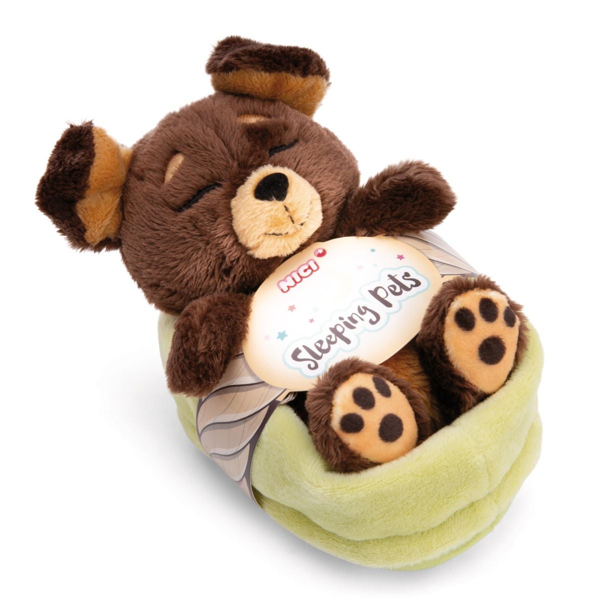 Hund Plysj 12cm Sleeping Pets Brown Dog Nici