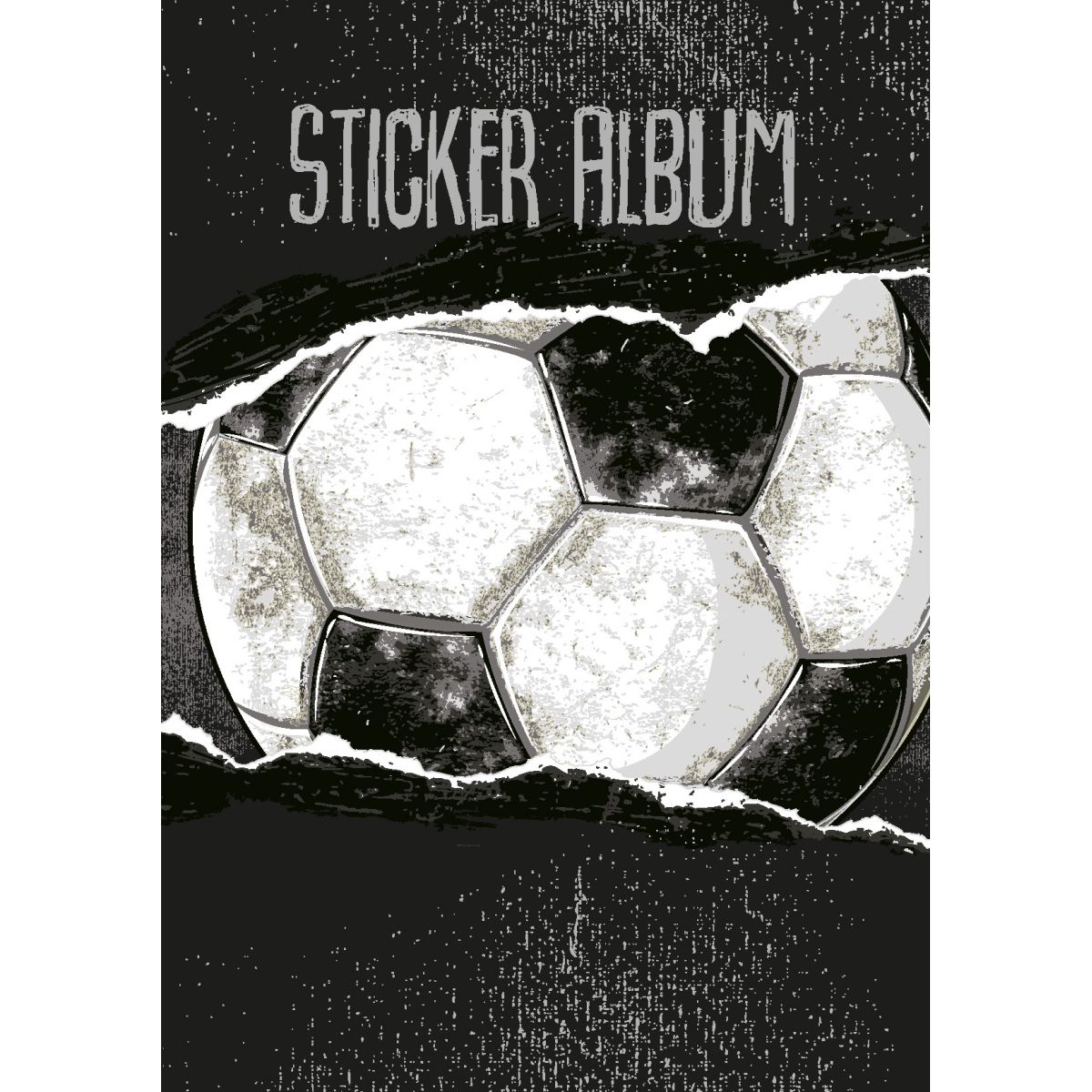 Stickersalbum 14,5x21cm fotball