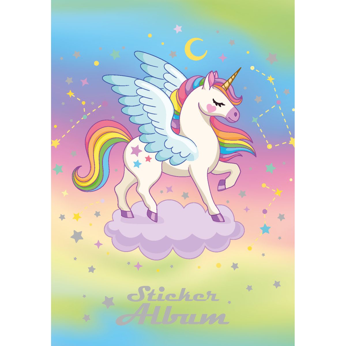 Stickersalbum 14,5x21cm Pegasus
