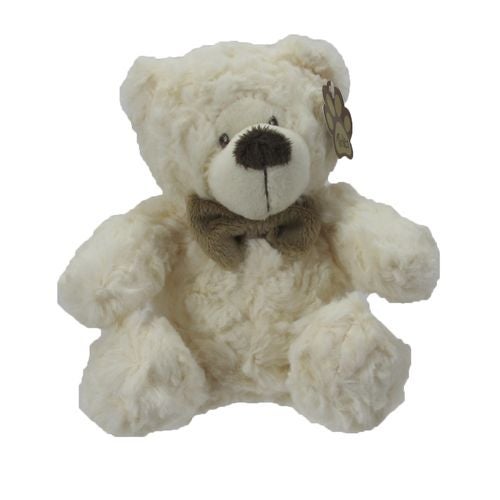 Bamse 17cm krem m/ sløyfe