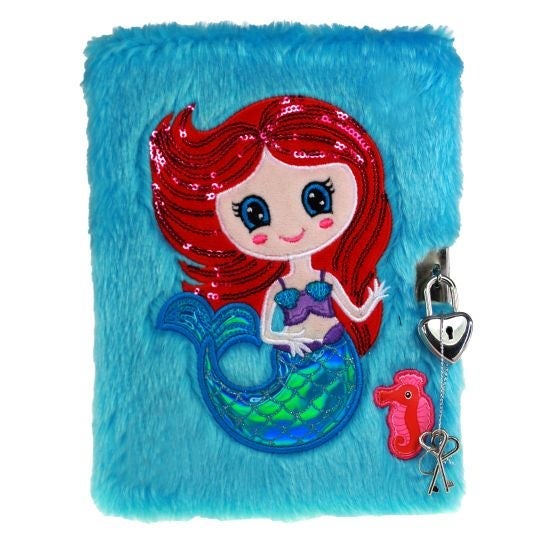 Dagbok plysj blå havfrue Tinka