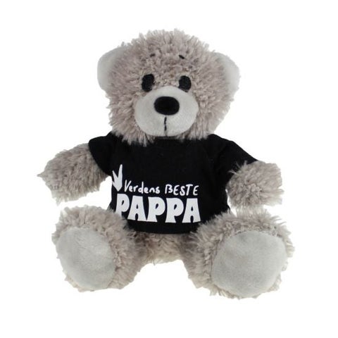 Bamse Farsdag 14Cm Med Sort T-Skjorte