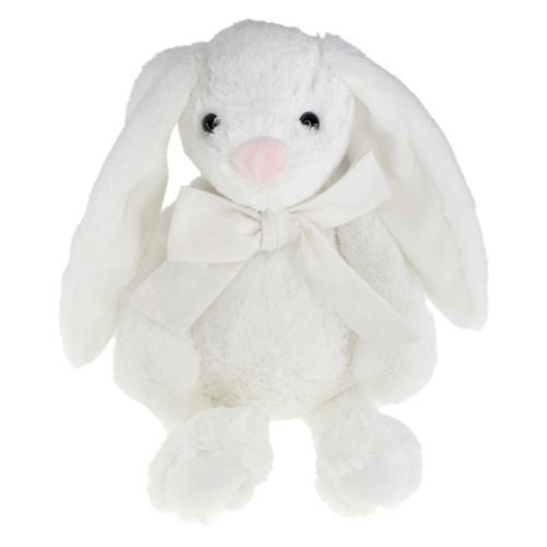 Kanin 30cm m/ Sløyfe hvit