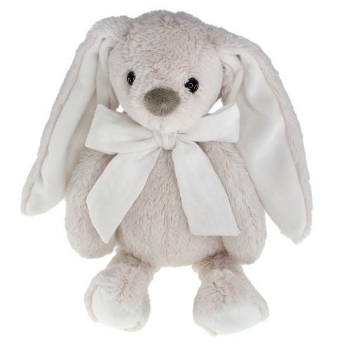 Kanin 30cm m/sløyfe beige