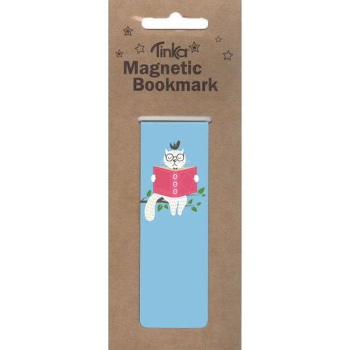 Magnetisk Bokmerke Katt m/bok