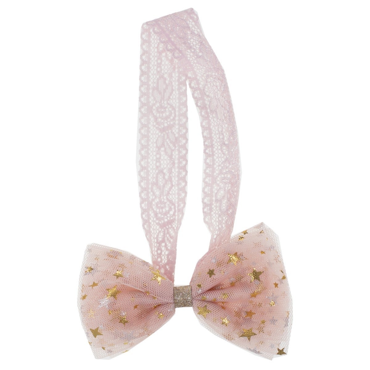 Hårbånd Rosa/Gull Sløyfe