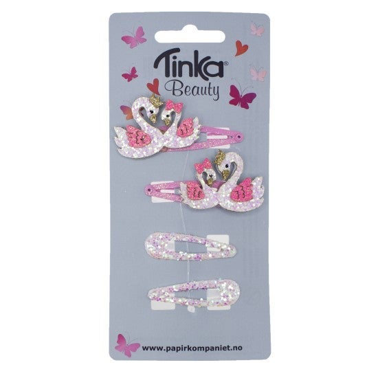 Hårclips Svane 4Stk