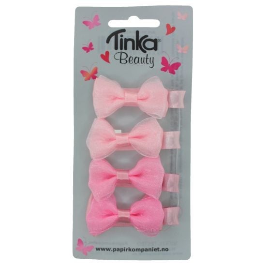 Hårsløyfe Clips Rosa 4 Stk