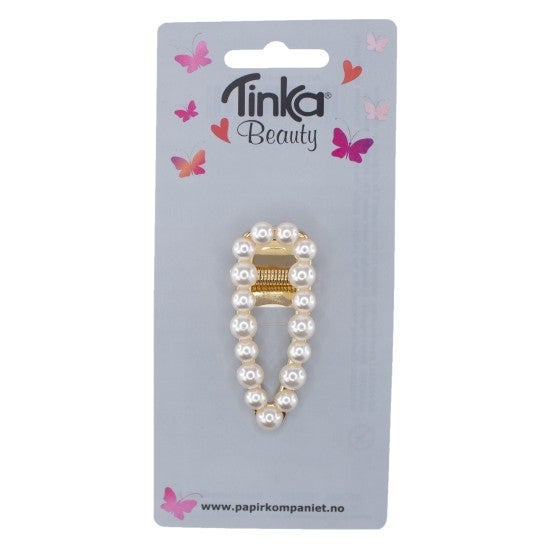 Hårklips Med Hvite Perler