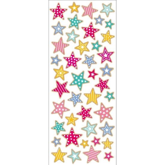 Stickers Stjerner Rød/Rosa/Hvit Tinka