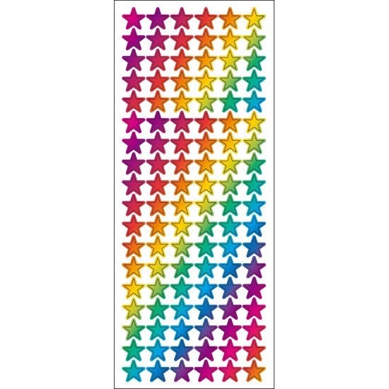 Stickers Stjerner Regnbuefarger Tinka