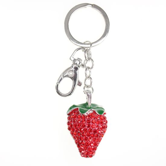 N.Ring/Bag Charm Jordbær