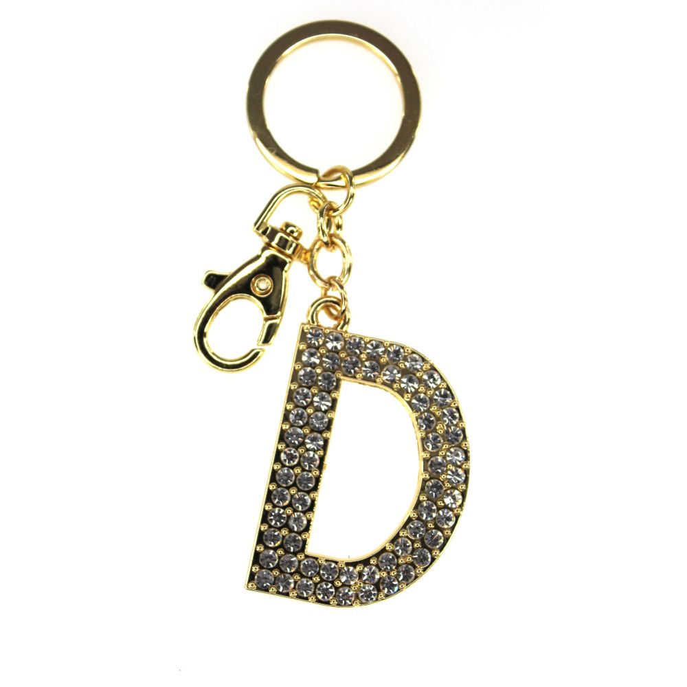 Nøkkelring Alfabet Gull Tinka D