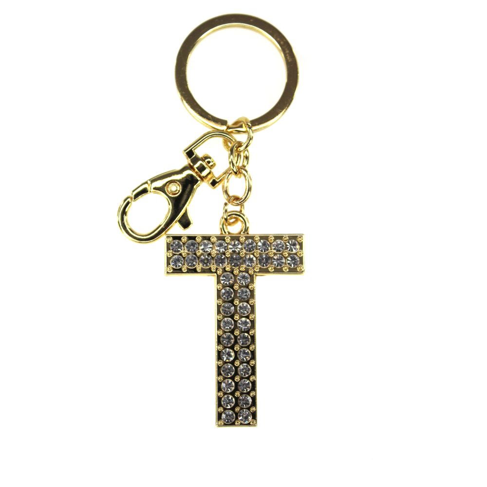 Nøkkelring Alfabet Gull Tinka T