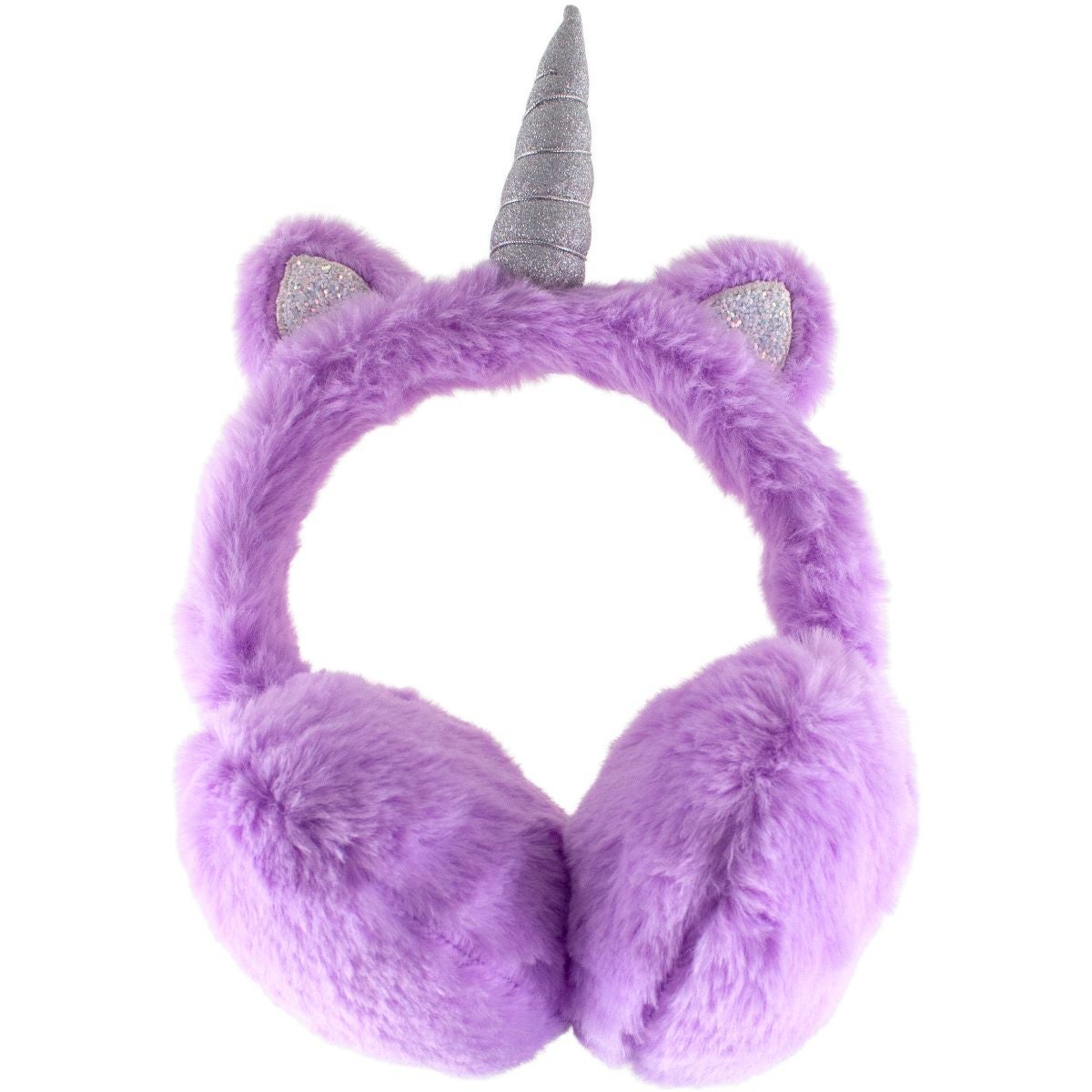 Ørevarmer lilla/sølv