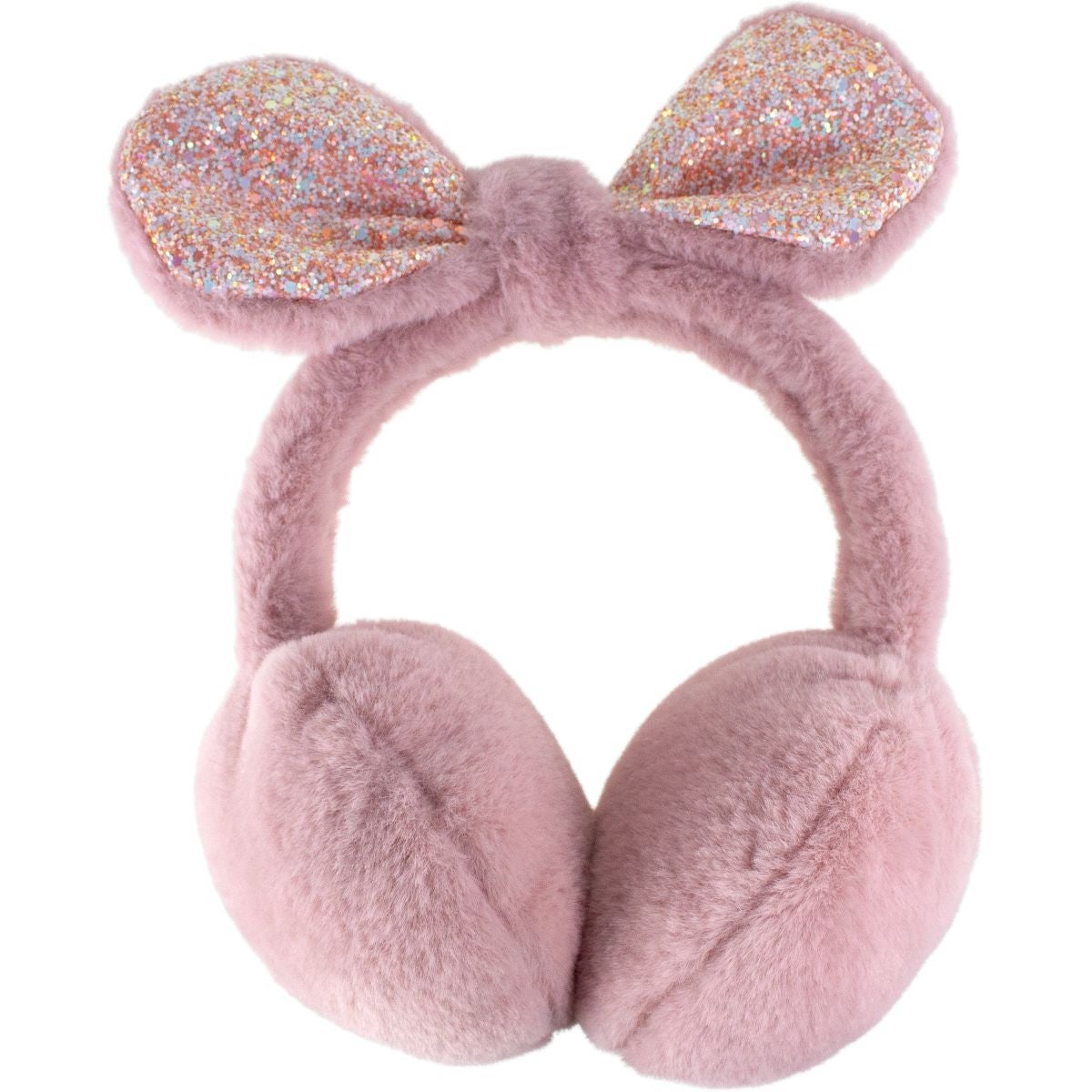 Ørevarmer rosa m/sløyfe