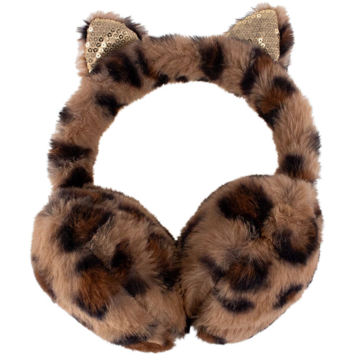 Ørevarmer leopard/gull