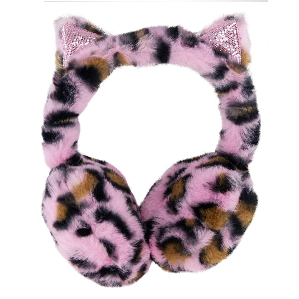 Ørevarmer Rosa Leopard