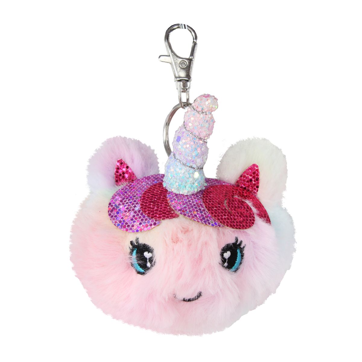 Nøkkelring Pom Pom 4ass