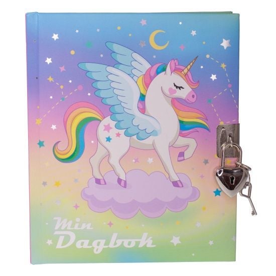 Dagbok m/Lås Pegasus Tinka