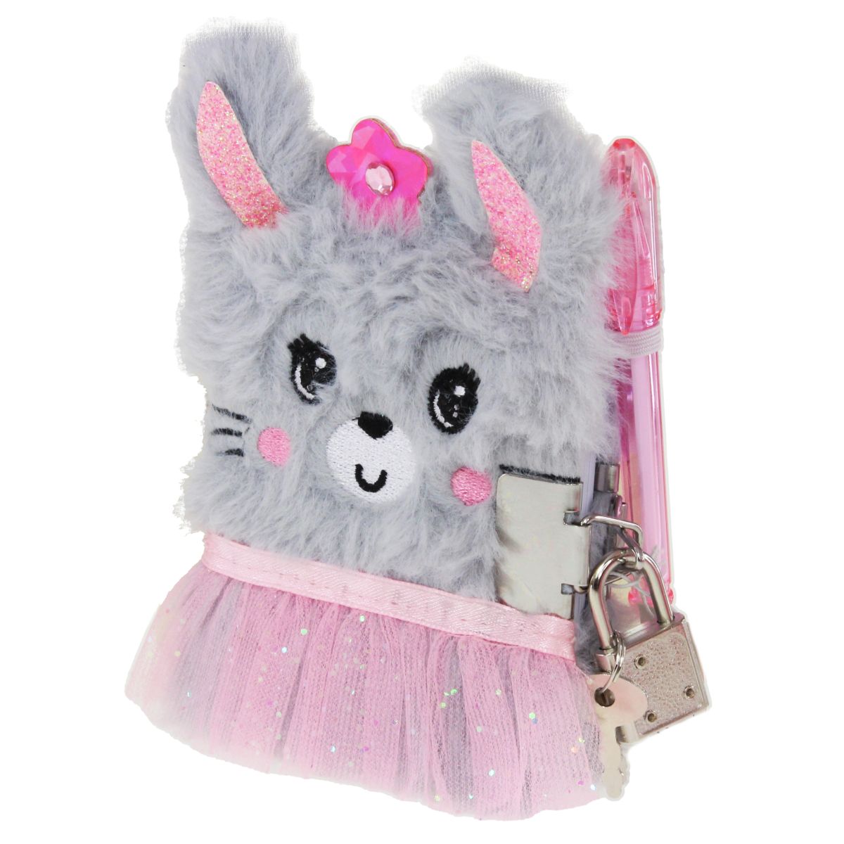 Dagbok Mini Kanin Grå 10,8x8,5cm Tinka